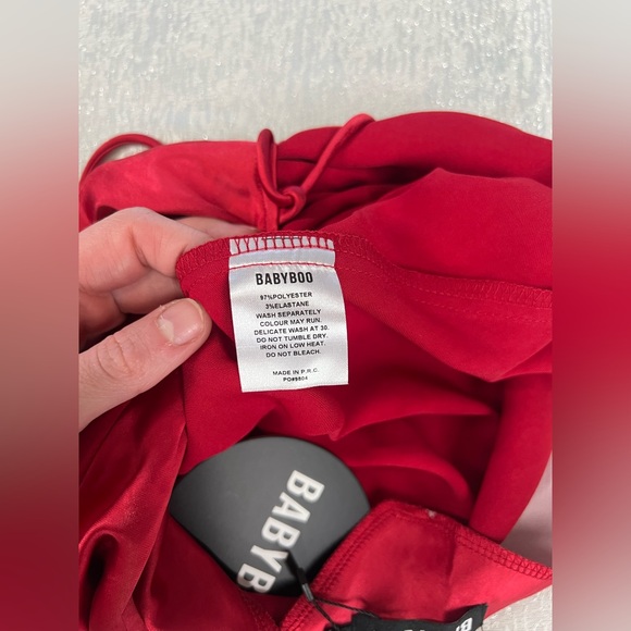 Babyboo Isobel Maxi Dress in Red, size Small, NWT Love Island Themed - Picture 11 of 14